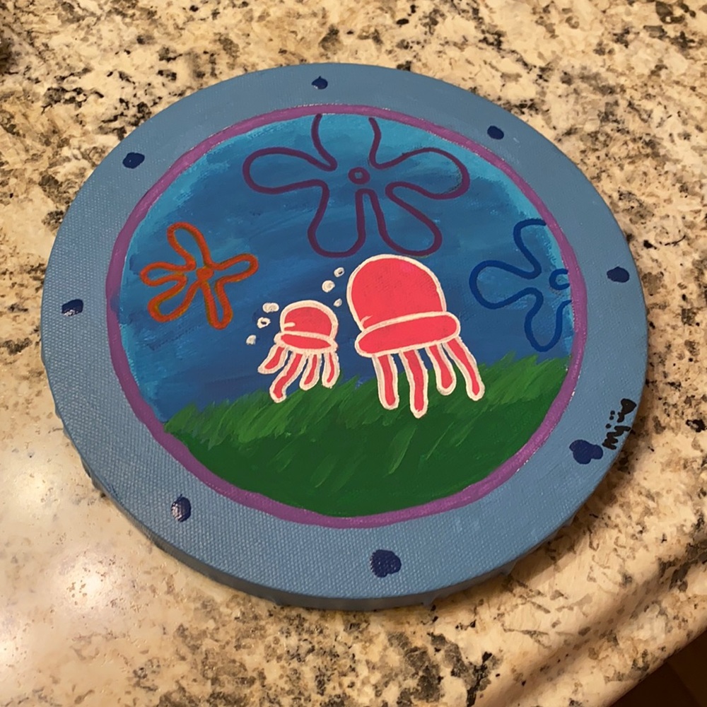Spongebob window painting